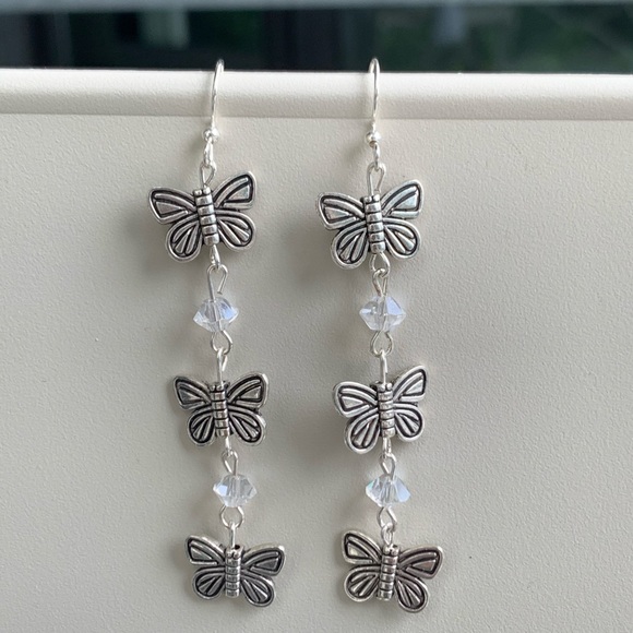 Butterfly earrings - Picture 1 of 2